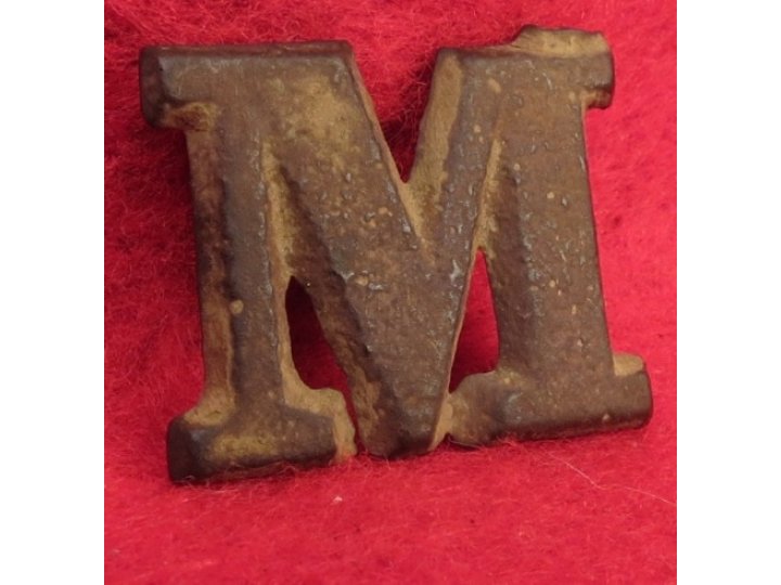 Letter "M" - Cast Brass