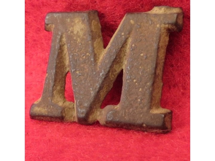 Letter "M" - Cast Brass