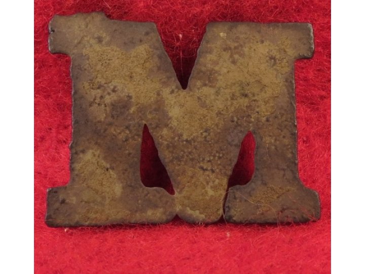 Letter "M" - Cast Brass