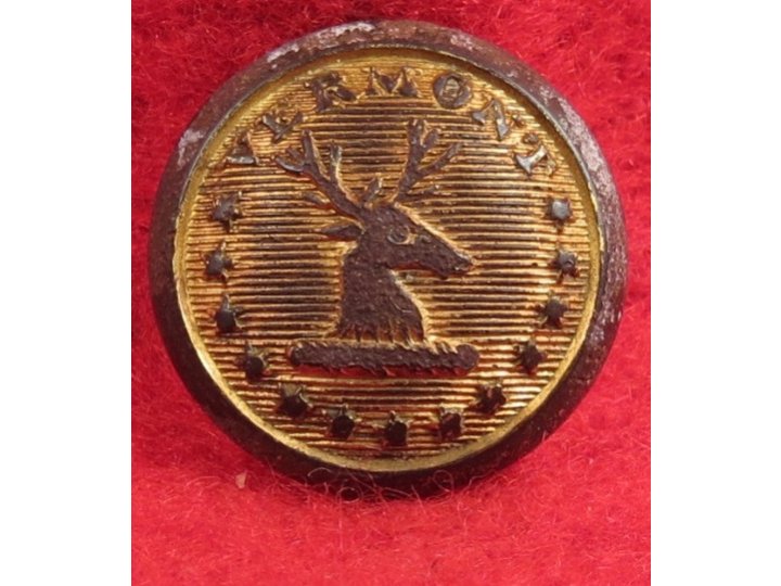 Vermont State Seal Cuff Button