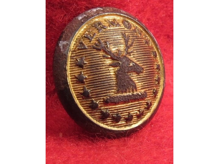 Vermont State Seal Cuff Button