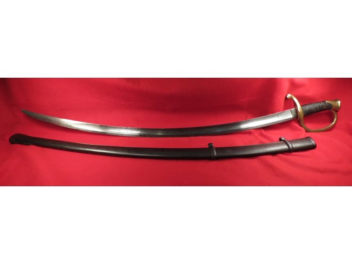 Ames Artillery Saber and Scabbard Dated 1861