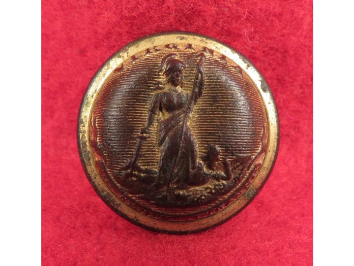 Virginia State Seal Coat Button