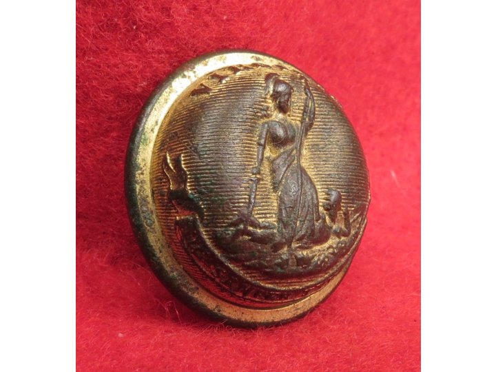 Virginia State Seal Coat Button