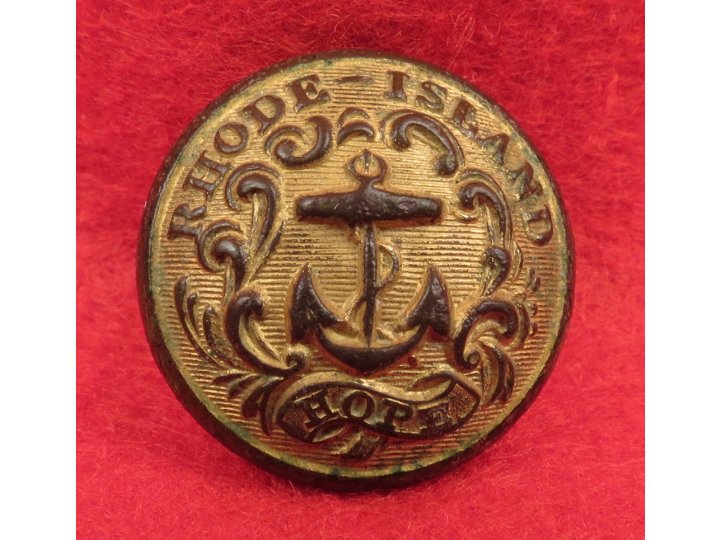 Rhode Island State Seal Coat Button