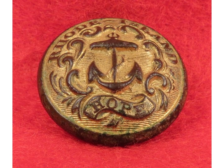 Rhode Island State Seal Coat Button