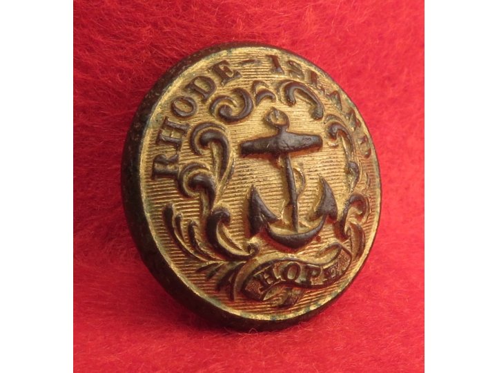 Rhode Island State Seal Coat Button