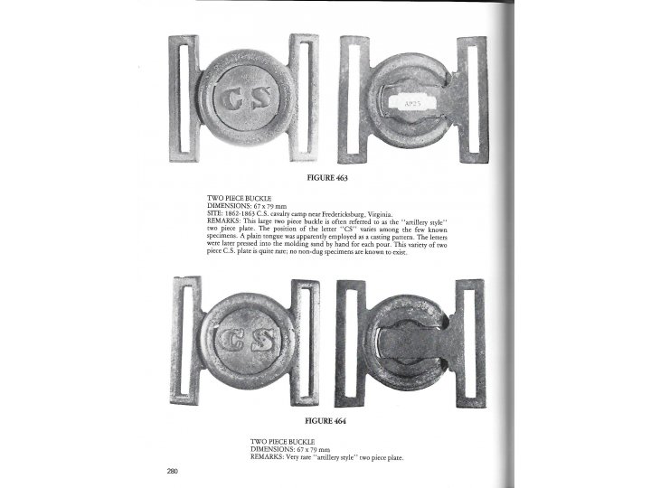 Confederate General Service Accoutrement Plates - Signed By Author