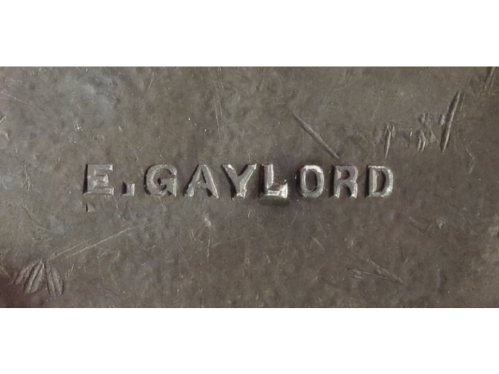 Eagle Plate - Manufacturer Marked "E. Gaylord"