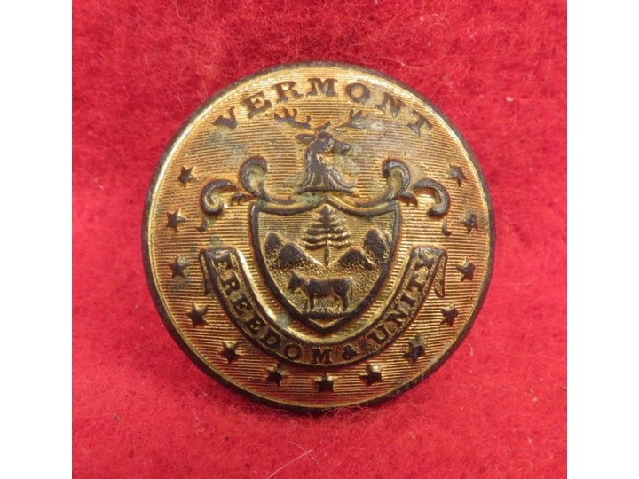 Vermont State Seal Coat Button