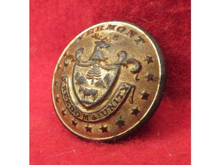 Vermont State Seal Coat Button