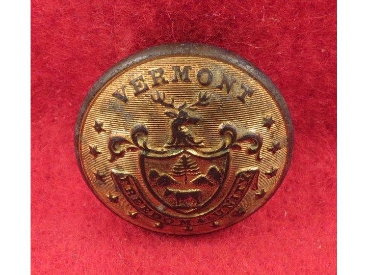 Vermont State Seal Coat Button