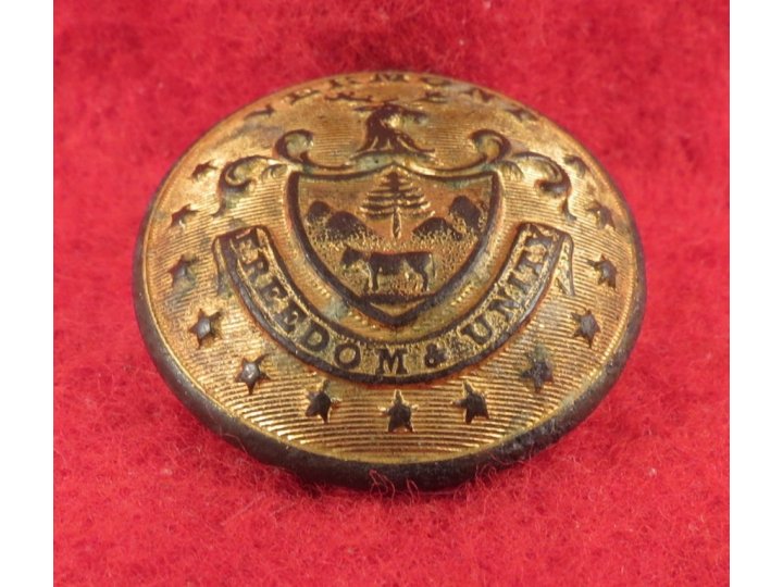 Vermont State Seal Coat Button