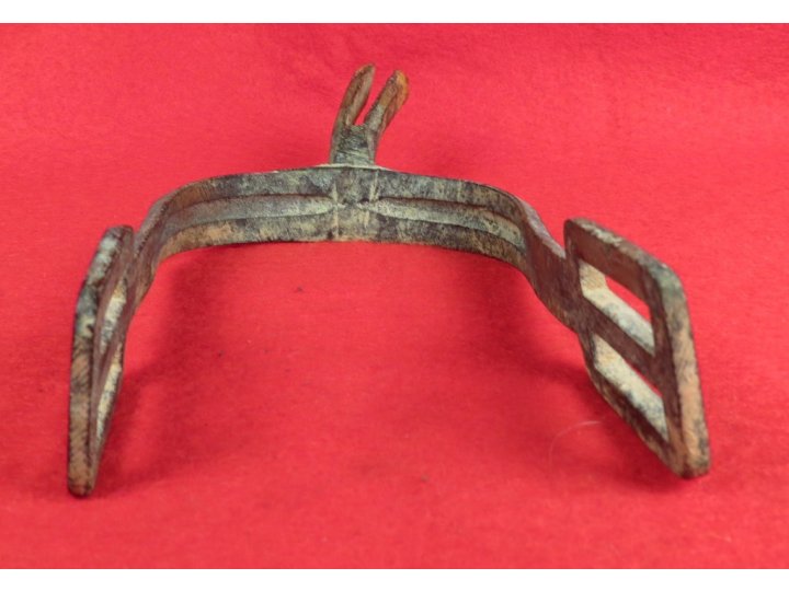 Federal Cavalry Spur - Cast-in Groove Type with Beveled Edge and File Marks
