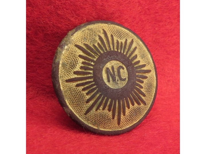 North Carolina "Sunburst" Coat Button with Shank - High Quality