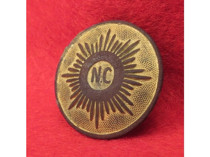 North Carolina "Sunburst" Coat Button with Shank - High Quality