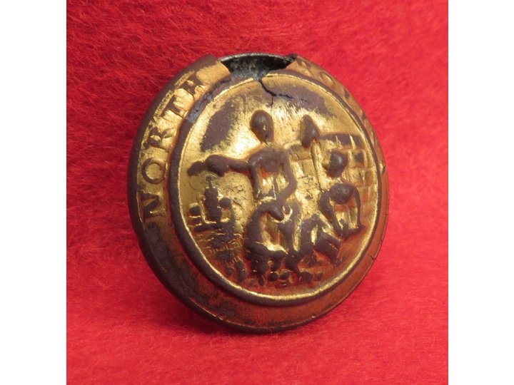 North Carolina State Seal Coat Button