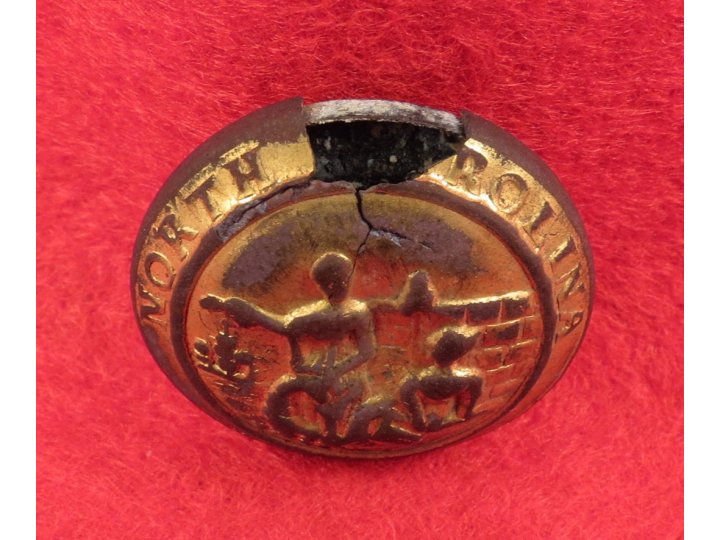 North Carolina State Seal Coat Button