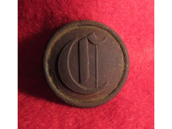 Confederate Script Cavalry Coat Button - High Quality