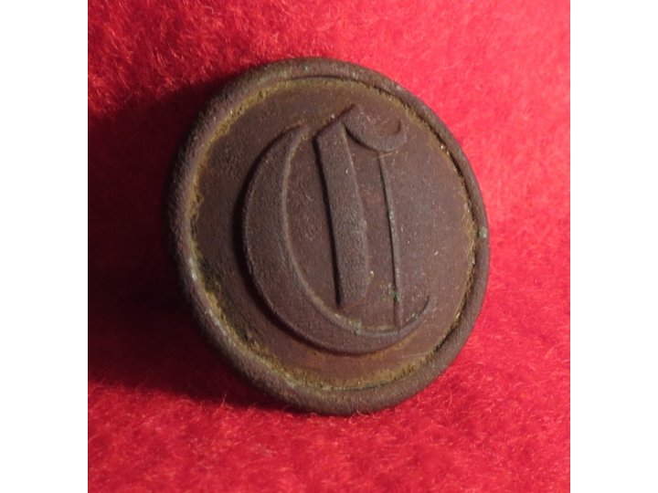 Confederate Script Cavalry Coat Button - High Quality