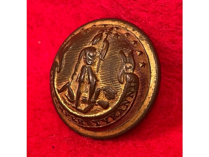 Virginia State Seal "Staff Officer" Coat Button