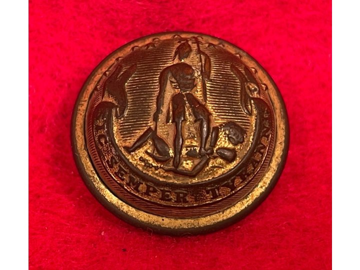 Virginia State Seal "Staff Officer" Coat Button