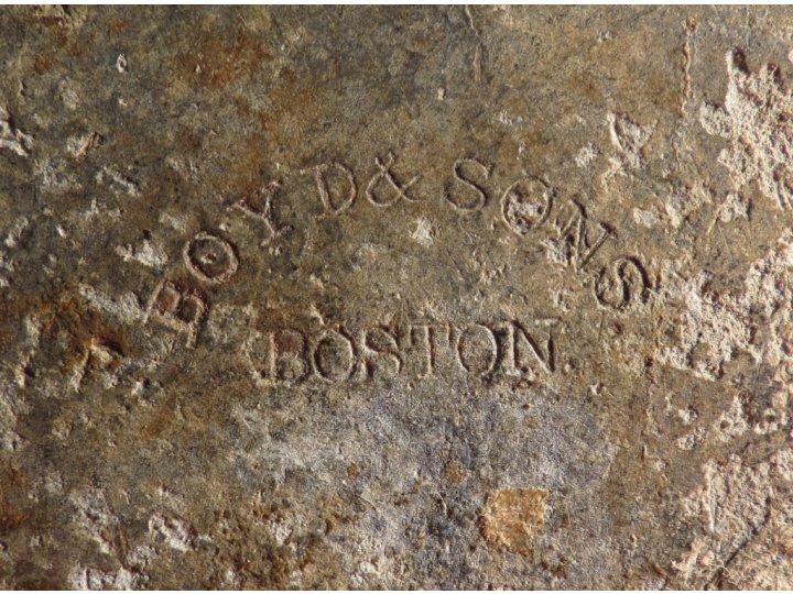 US Cartridge Box Plate - Marked "Boyd & Sons / Boston" - High Quality