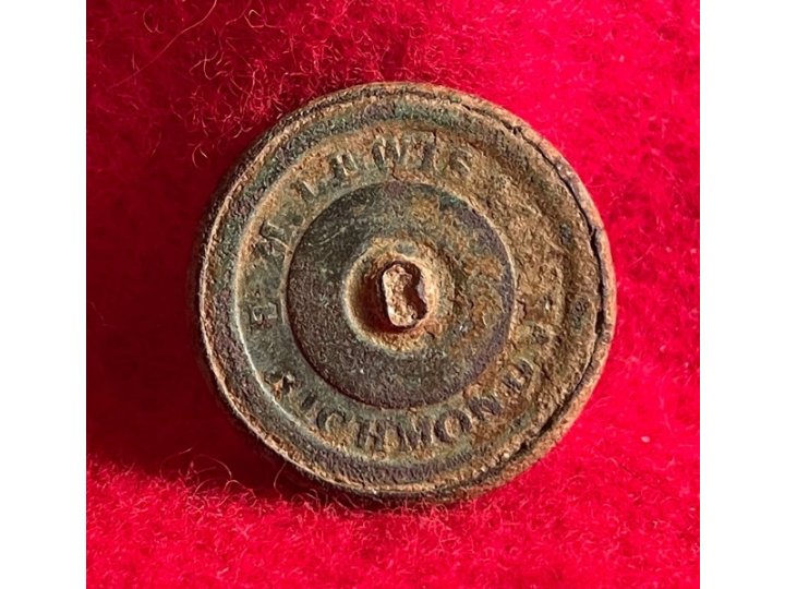 Confederate Artillery Coat Button - Richmond Manufacturer