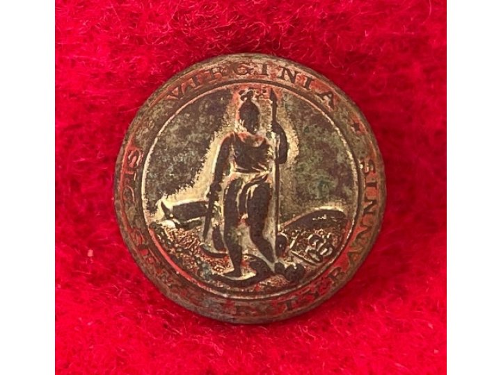 Virginia State Seal Cuff Button