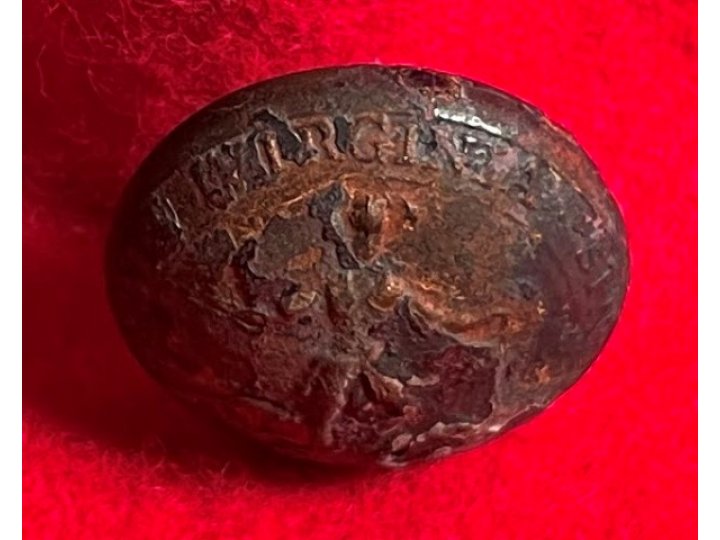 Virginia State Seal Coat Button