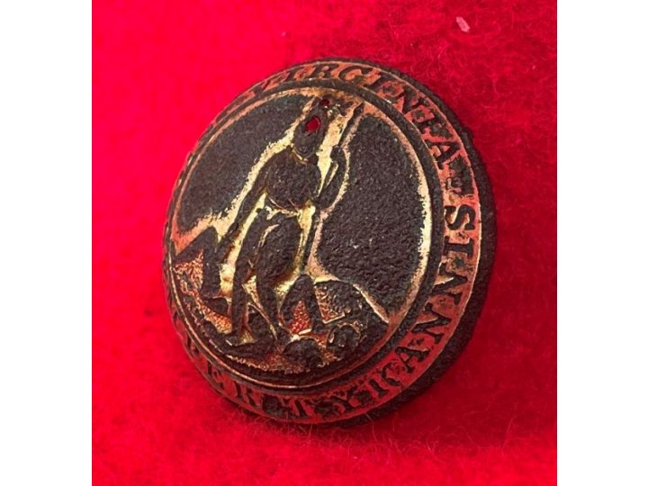 Virginia State Seal Coat Button - Missing Back