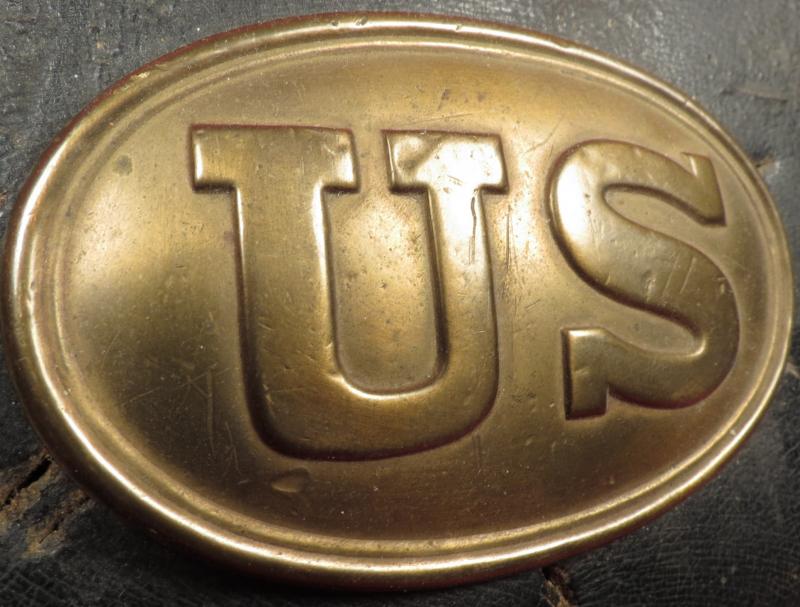 Original U.S. Civil War Federal Early Regulation 1839 Pattern Brass Be –  International Military Antiques