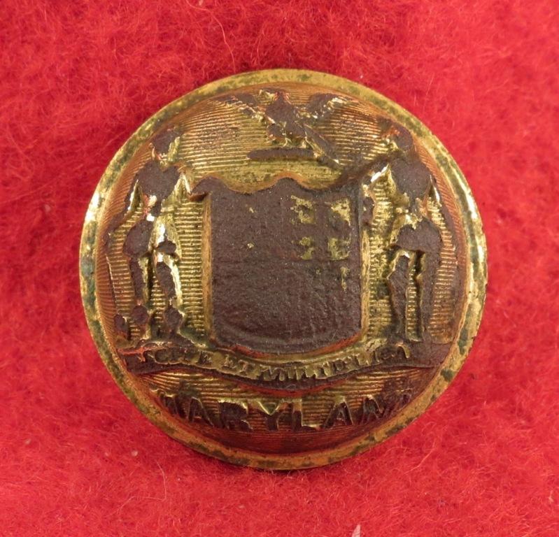 Maryland State Seal Coat Button